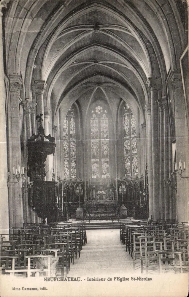 Neufchâteau - Innenansicht der Kirche St-Nicolas — Frau Damance, Verlag - Vorderseite