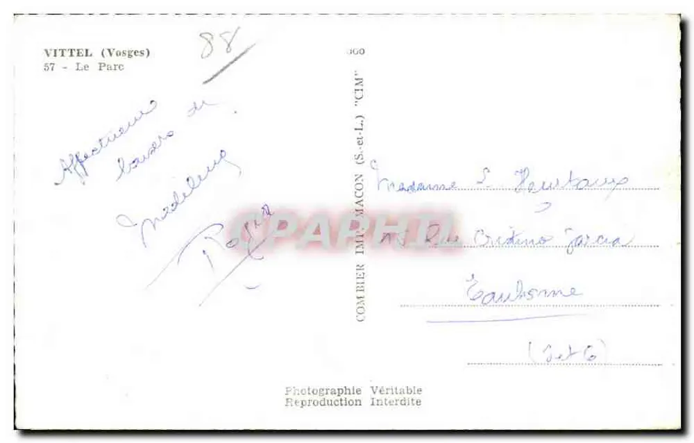 Vittele (Vosges) — O Parque — Fotografia Immacon - Verso