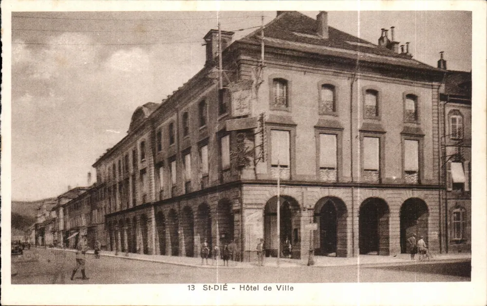 St-Dié - Prefeitura — editor desconhecido, número de série 13 - Frente
