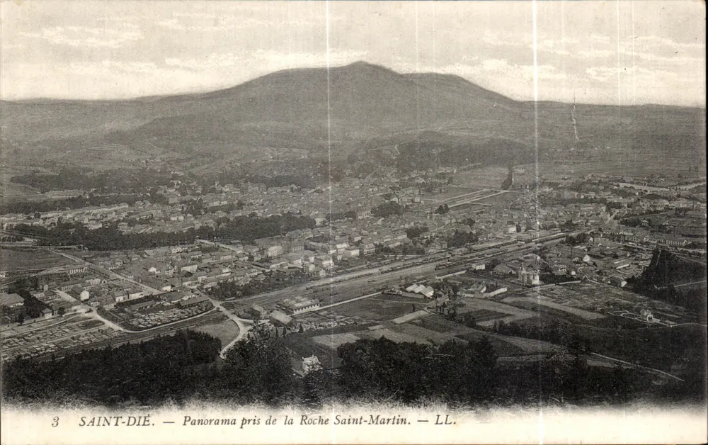 Saint-Dié — Panorama vom Roche Saint-Martin — LL. - Vorderseite
