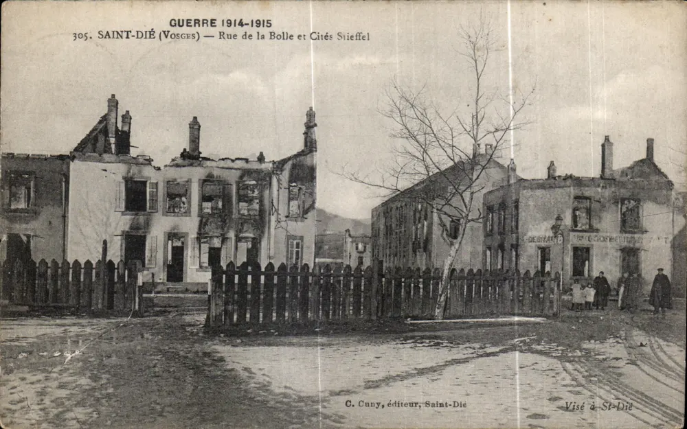 Saint-Dié (Vosges) — Rue de la Bolle und Cités Stieffel — G. Cuny, Verlag - Vorderseite