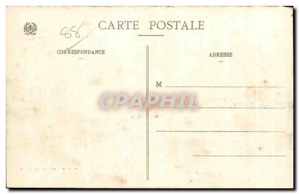 Saint-Dié (Vosges) — Teil der Stadt absichtlich von den Deutschen am 28. August 1914 zerstört — P. Bell, Nr. 11135 - Rückseite