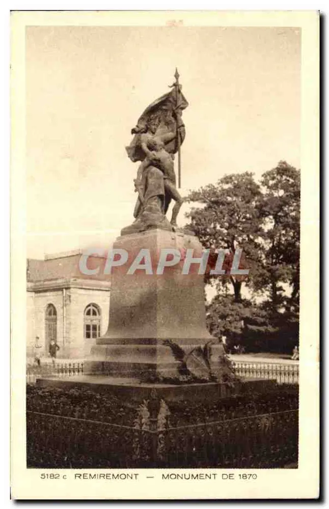 Remiremont — Monument de 1870 — editor Braun & Cie, Dornach - Frente