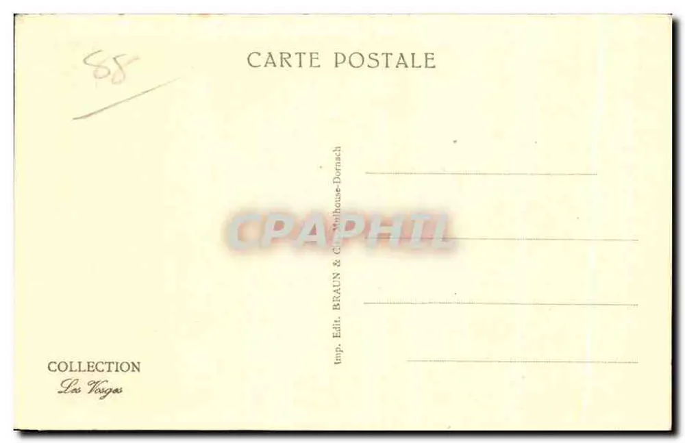 Remiremont — Monument de 1870 — editor Braun & Cie, Dornach - Verso