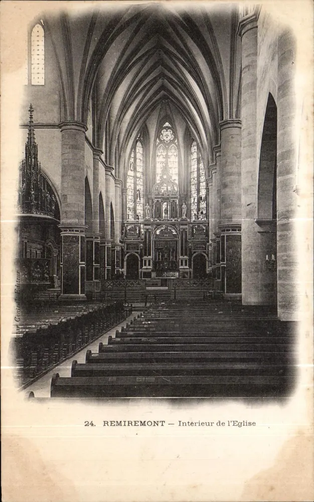 Remiremont — Interior da Igreja — Central Editora, n°24 - Frente