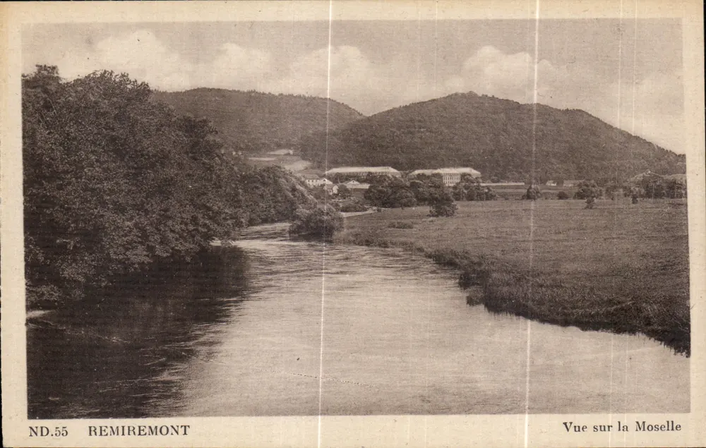 Remiremont — Blick auf die Mosel — CI des Arts Photomécaniques, Paris - Vorderseite
