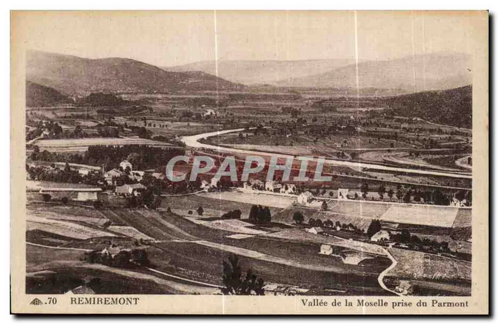 Remiremont — Tal der Mosel von Parmont — Cie des Arts Photomécaniques, Paris - Vorderseite