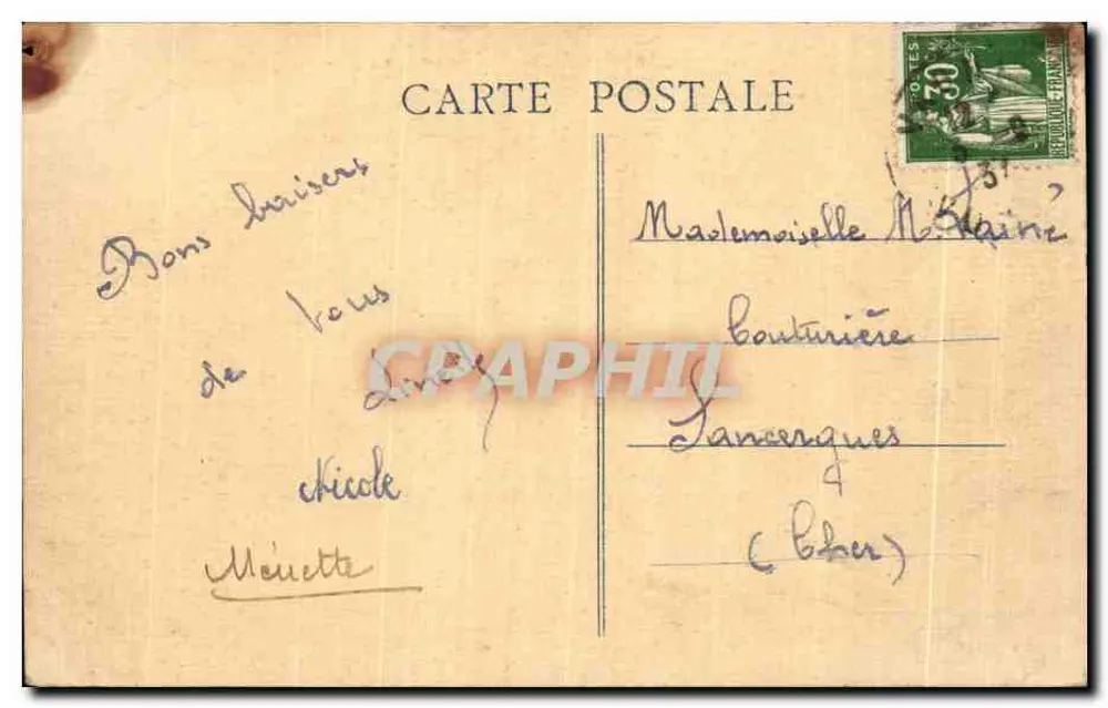Remiremont — Vue Générale prise du Parmonl — éditeur impr. sur la carte - Rückseite