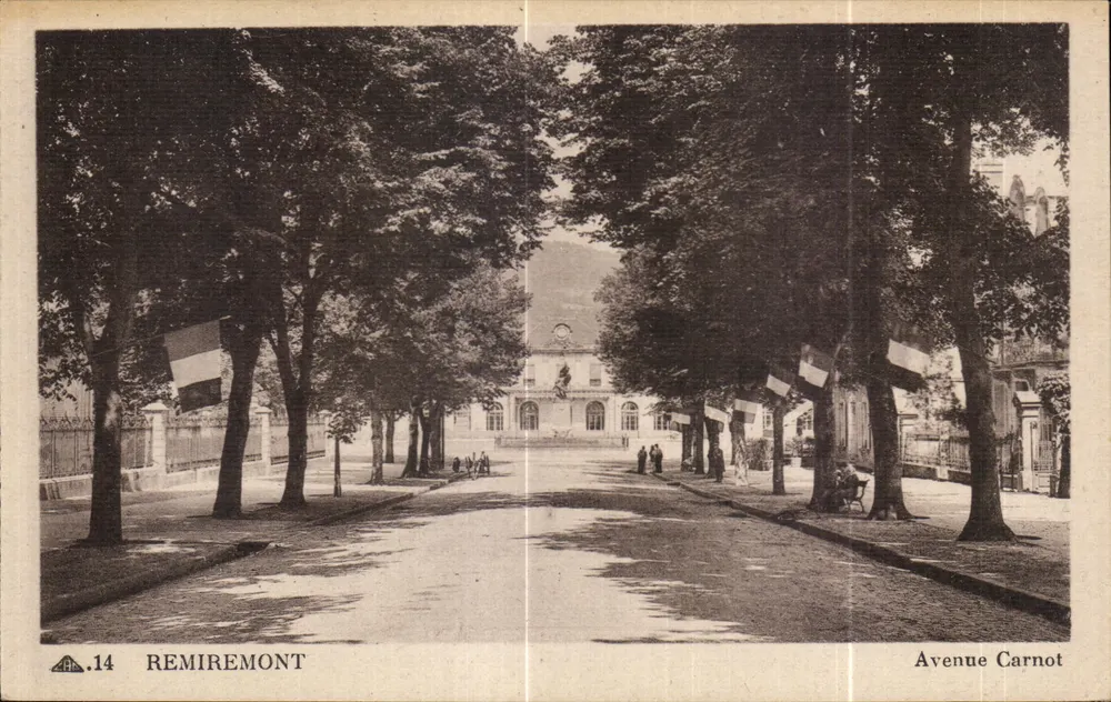 Remiremont — Aleja Carnot — CPAPHIL Paryż - Awers