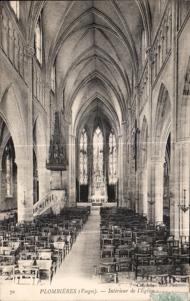 Plombières (Vosges) — Interior da Igreja - Frente
