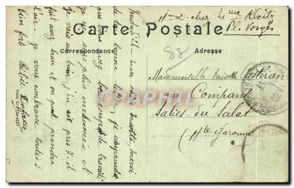 Plombières — A rua Stanislas — LL - Verso
