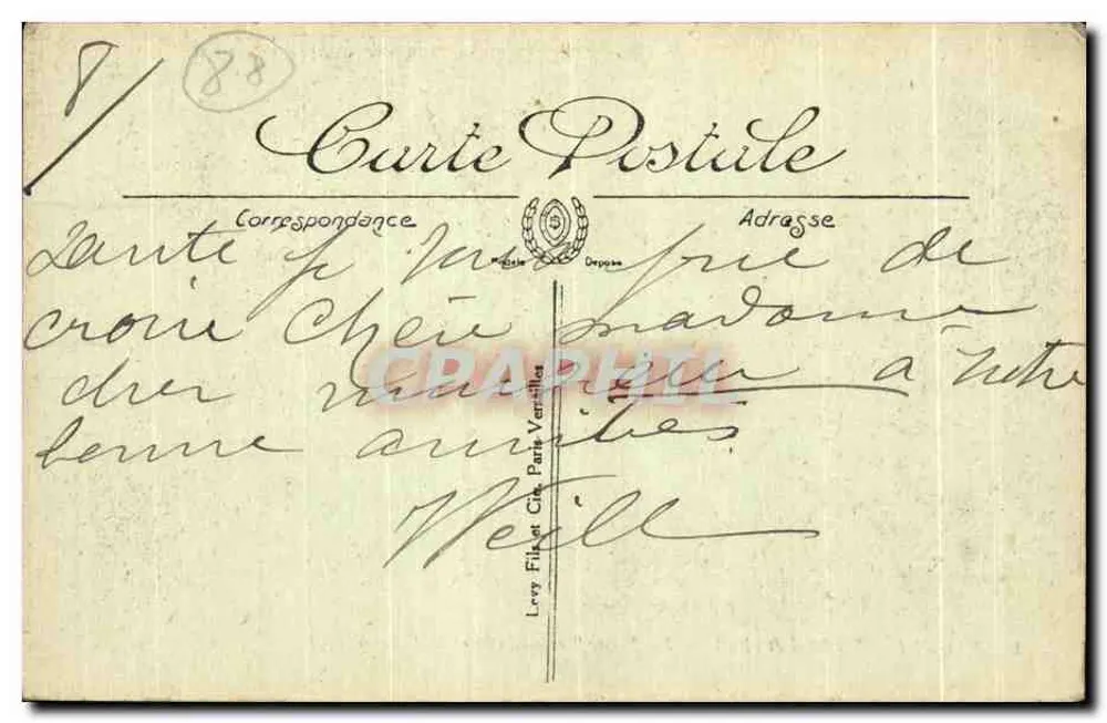 Plombières-les-Bains — La Petite Promenade und das Casino — L.L. n° 48 - Rückseite