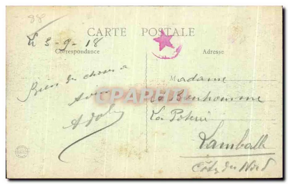 Plombières-les-Bains — Ansicht von Norden — B. F., Paris - Rückseite