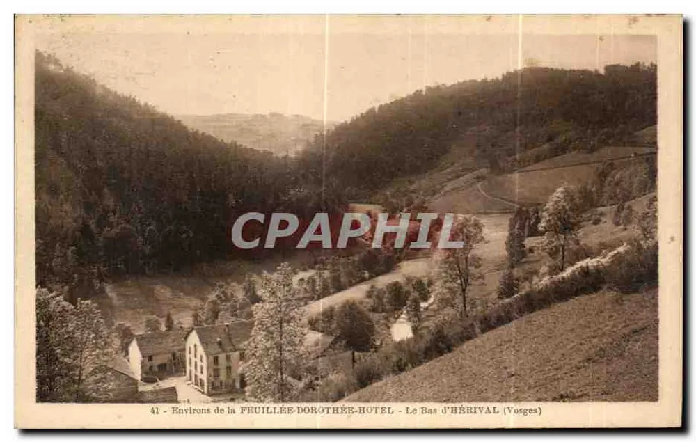 Der Unterort Hérival (Vosges) — Umgebung des Feuillée-Dorothée-Hotels — n°41 - Vorderseite