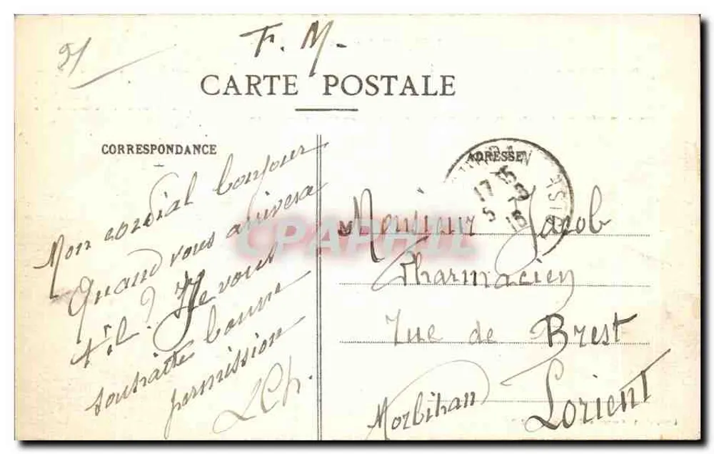 Dourdan (S.-et-O.) — Vue générale — Historique de la Ville - Rückseite