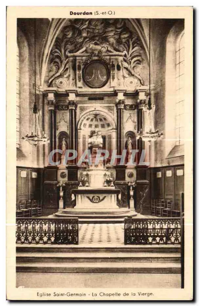 Kirche Saint-Germain - Die Kapelle der Jungfrau in Dourdan (S.-et-O.) - Vorderseite
