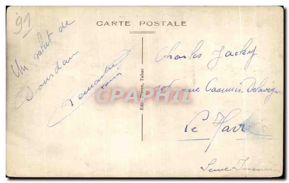 Umgebung von Dourdan — Wasserfläche des Schlosses Angevilliers — Verlag: Ed. Pierre, Tabac - Rückseite