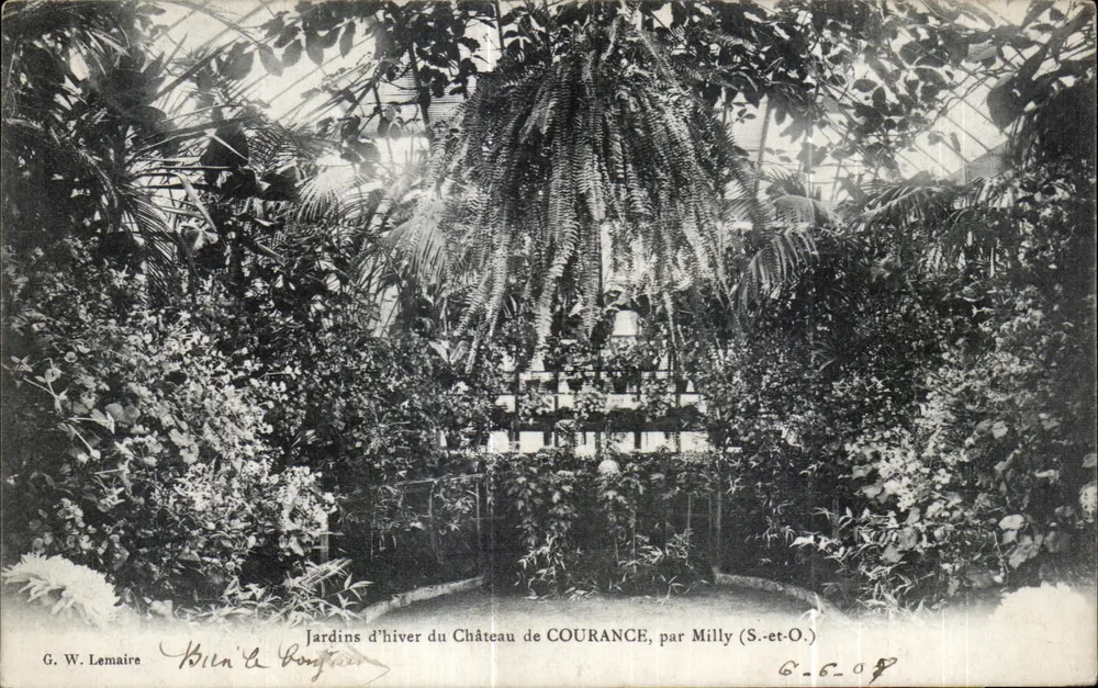 Wintergärten des Schlosses COURANCE, von Milly (S.-et-O.) — G. W. Lemaire - Vorderseite