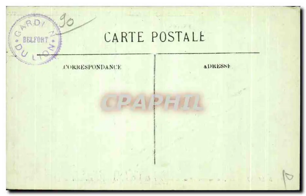 Belfort — O Leão — obra de Bartholdi — LL - Verso