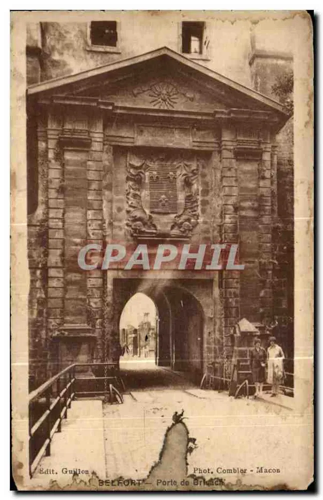 Belfort — Porta de Briach — Ed. Guillon, Fot. Comblier - Macon - Frente
