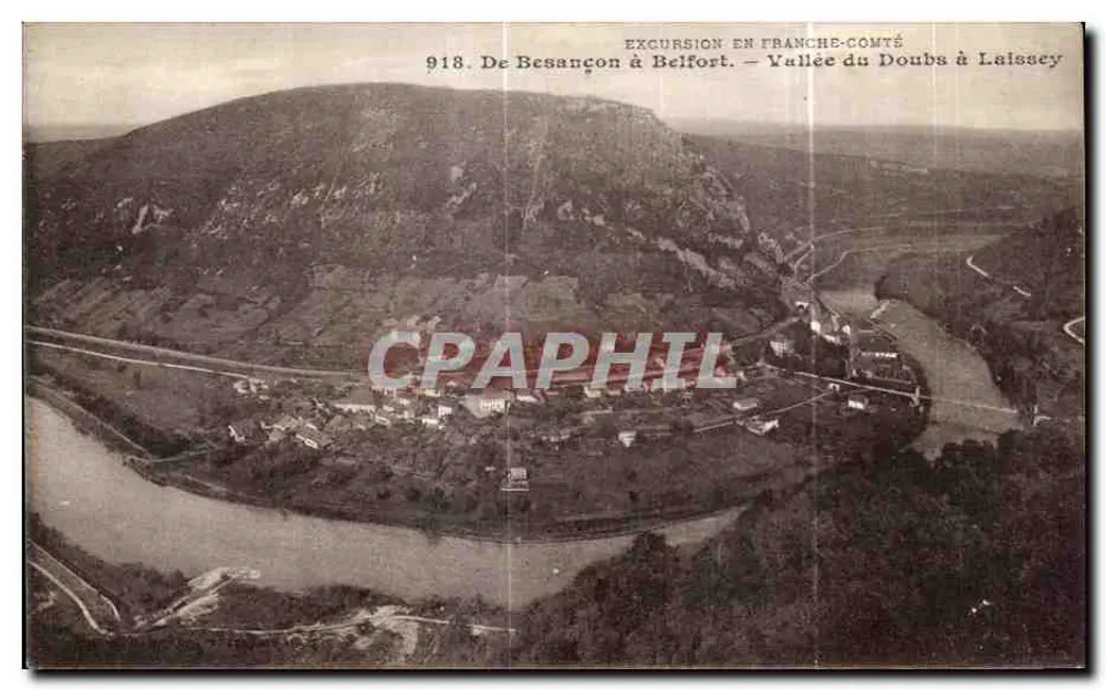 Tal des Doubs bei Laissey — Excursion in Franche-Comté — Von Besançon nach Belfort — n° 918 - Vorderseite