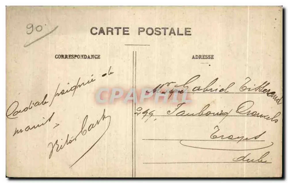 Belfort — A Igreja de São Cristóvão — Edição especial das Galeries Modernes, n°63 - Verso