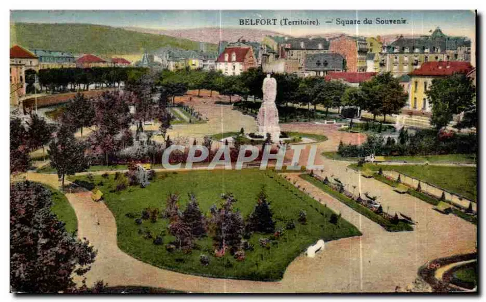 Belfort (Território) — Square du Souvenir — E. Karres, fot.-editor - Frente