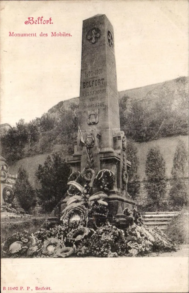 Belfort. Monument der Mobiles. — 1870-1871 — Belfort P.P. n° B 11892 - Vorderseite