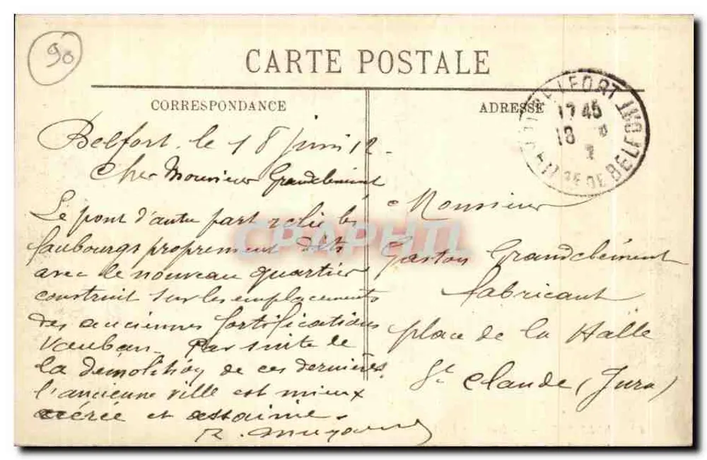Belfort — O Novo Ponte — LL. n°42 - Verso