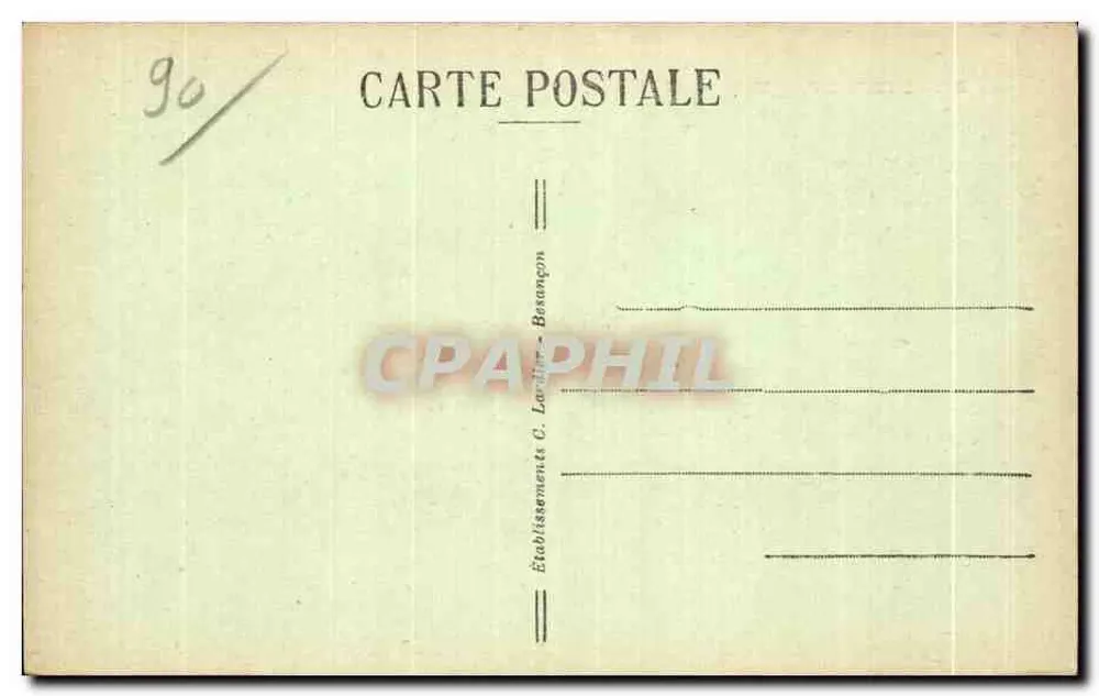Belfort — Militärkrankenhaus — C.L.B. - Rückseite
