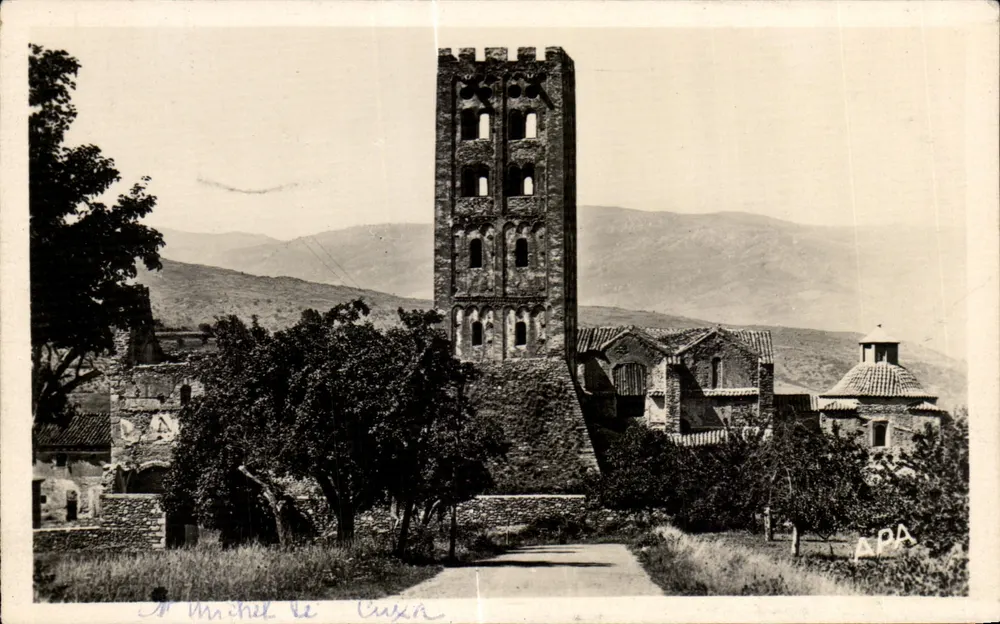 St Michel de Cuxa — A abadia — As Cartas «APA» — PRADES (Pyr. Or.) - Frente