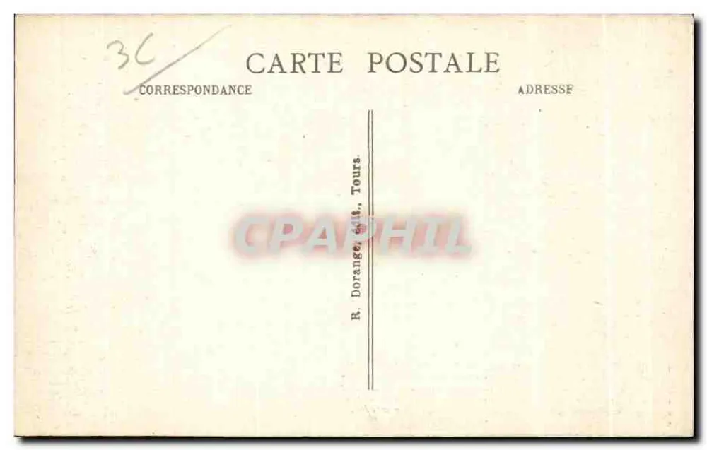 Gargilesse (Indre) — Casa de George Sand — R. Dorange, editor - Verso