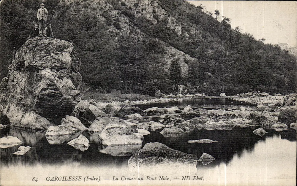 GARGILELSE (Indre) — Die Creuse am Pont Noir — ND Phot. - Vorderseite