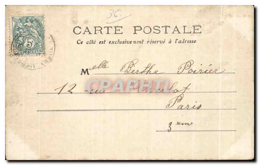 Gargilesse, a Entrada do Castelo — Indre — 150 — editor Poirier - Verso