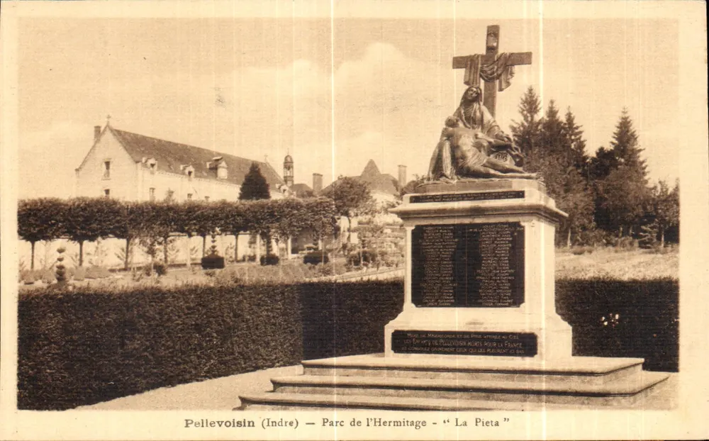 Pellevoisin (Indre) — Park des Hermitages — "La Pieta" - Vorderseite