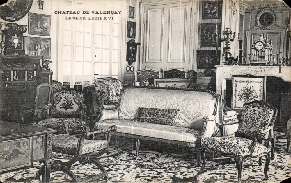 Schloss Valençay — Der Louis XVI-Salon — Verleger E. Rassamot, n°36 - Vorderseite
