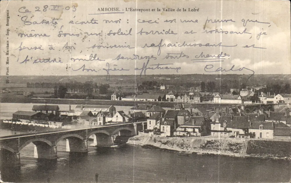 Amboise - Der Entrepont und die Loire-Tal — Imp. Bourgeois, n°20 - Vorderseite