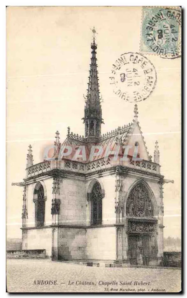 Amboise — El Castillo, Capilla de San Huberto — Sra. Marchars, fot. — Amboise - Anverso