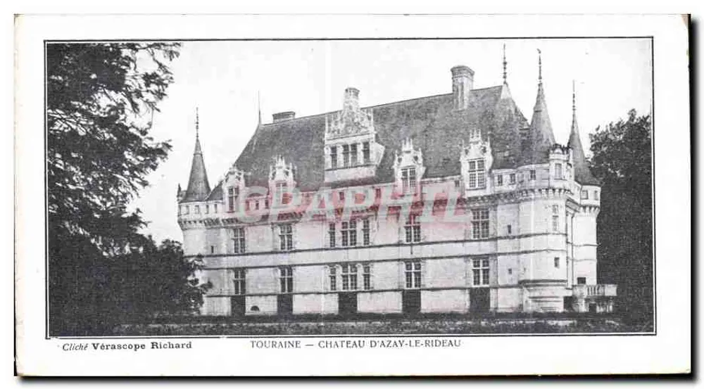 Schloss Azay-le-Rideau — Touraine — Cliché Vérascope Richard - Vorderseite