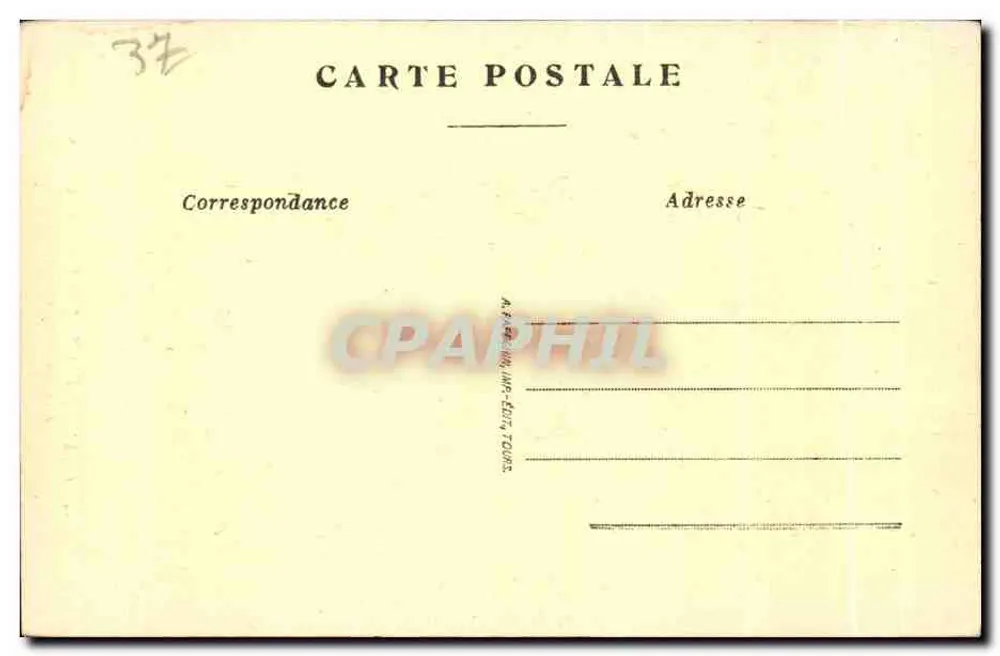 Chenonceaux (Loire-et-Loire) — O Castelo, Torre das Marquesas — A.P. - Verso