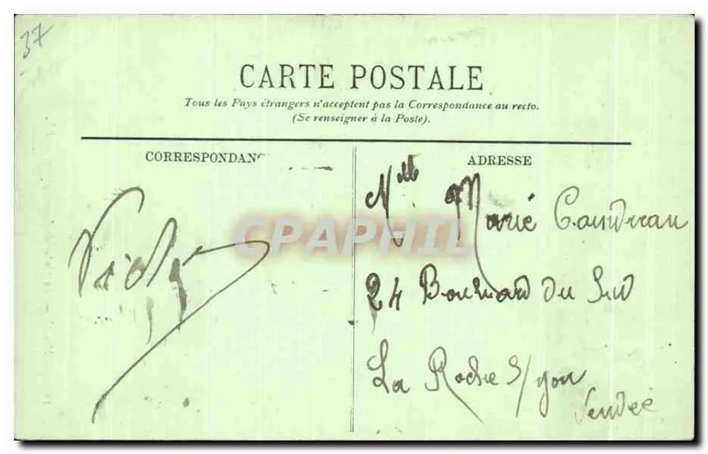 Chinon — A Estátua de Joana d'Arc — LL. - Verso