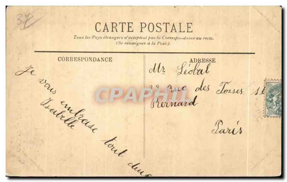 Chinon — A Estátua de Joana d'Arc — LL. - Verso