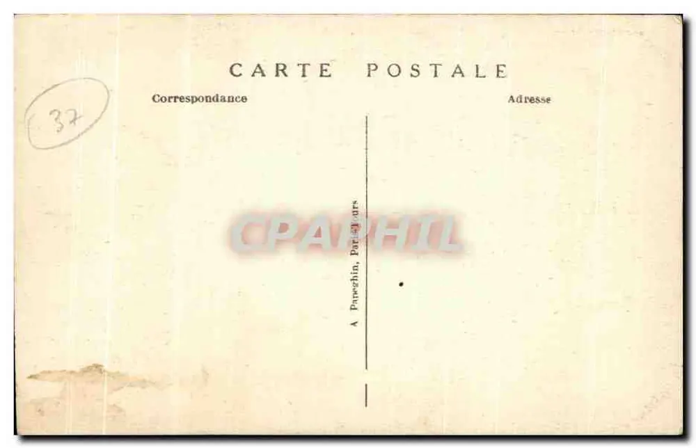 Chinon - La rue Voltaire - Freimaurerloge - A.P. - Rückseite