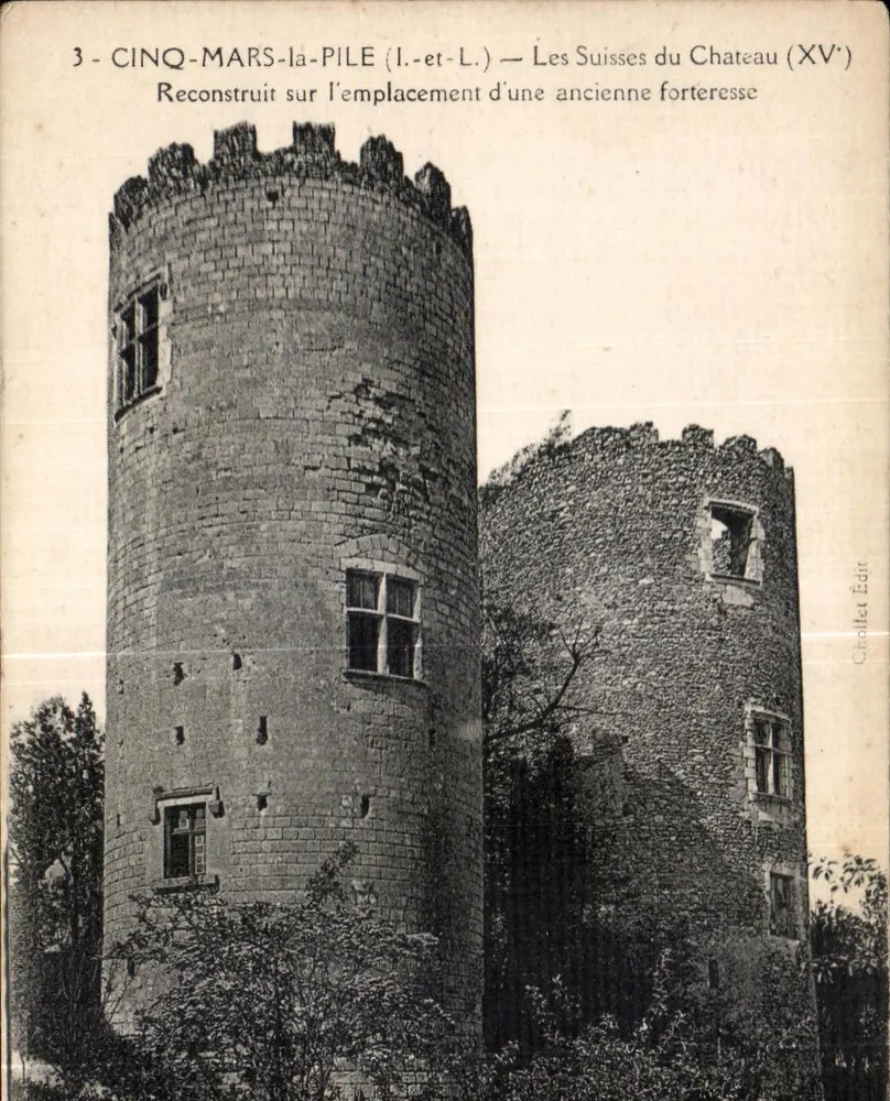 Cinq-Mars-la-Pile (Indre-et-Loire) — Die Schweizer des Schlosses (15. Jahrhundert) — Chollet Édit - Vorderseite