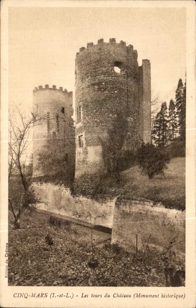 CINQ-MARS (I.-et-L.) - As torres do Castelo (Monumento Histórico) — Edição do Castelo - Frente