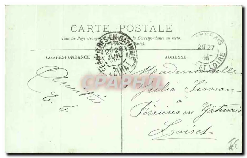 LANGEAIS — O Castelo — Uma Porta — LL. — N°12 - Verso