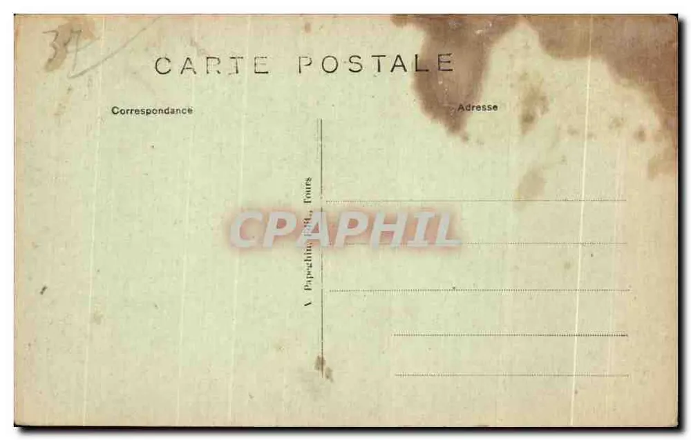 Loches — vue panoramique du château et des remparts — éditeur A.P. - Verso