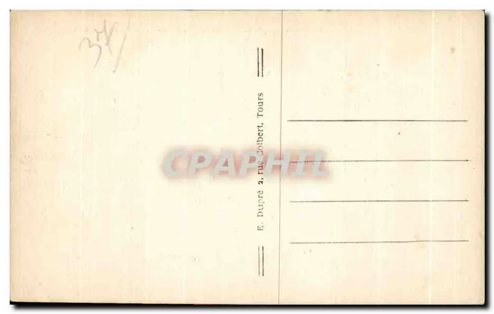 Loches (Loir-et-Cher) — Vista General Lado Norte — A.P. - Reverso