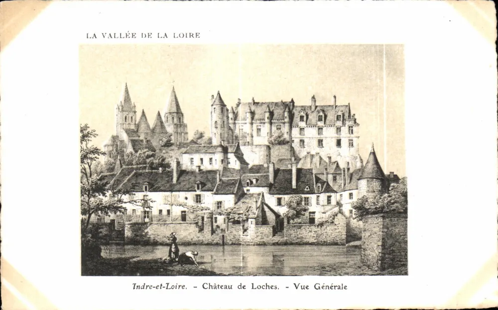 Schloss Loches — Allgemeiner Blick — Künstlerische Ausgabe 'SURA' Paris - Vorderseite