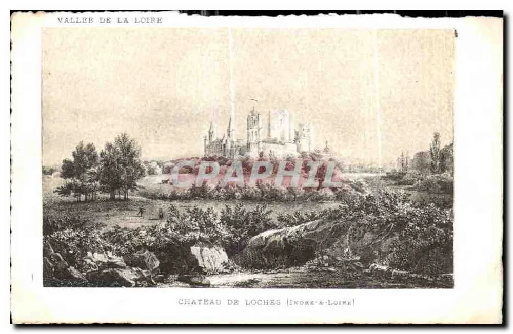 Castelo de Loches — Indre-et-Loire — Edição Artística SLPPRA Paris - Frente